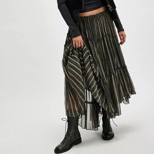 Free People One Ember Striped Maxi Skirt